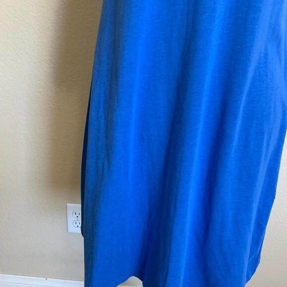 Riley & Rae Blue dress puff Short Sleeve  fit and flare Dress size M relax fit - Picture 6 of 11